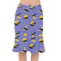 Bats With Yellow Moon Short Mermaid Skirt View1