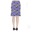 Bats With Yellow Moon Short Mermaid Skirt View2