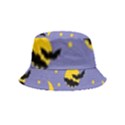 Bats With Yellow Moon Inside Out Bucket Hat (Kids) View2