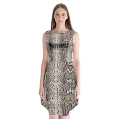 Snake Skin Sleeveless Chiffon Dress   by LoolyElzayat