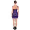 Bats In The Starry Sky One Soulder Bodycon Dress View2