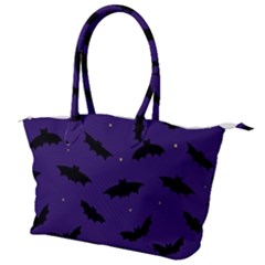 Bats In The Starry Sky Canvas Shoulder Bag by SychEva