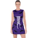 Bats In The Starry Sky Lace Up Front Bodycon Dress View1