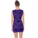 Bats In The Starry Sky Lace Up Front Bodycon Dress View2