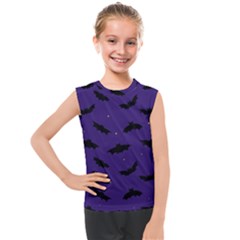 Bats In The Starry Sky Kids  Mesh Tank Top by SychEva