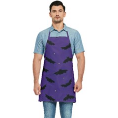 Bats In The Starry Sky Kitchen Apron