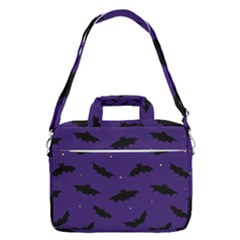 Bats In The Starry Sky Macbook Pro Shoulder Laptop Bag  by SychEva