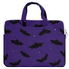 Bats In The Starry Sky Macbook Pro Double Pocket Laptop Bag by SychEva