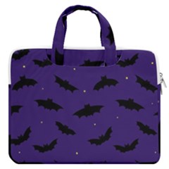 Bats In The Starry Sky Macbook Pro Double Pocket Laptop Bag (large) by SychEva