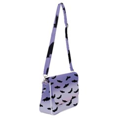 The Bats Shoulder Bag With Back Zipper by SychEva