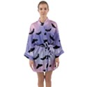 The Bats Long Sleeve Satin Kimono View1