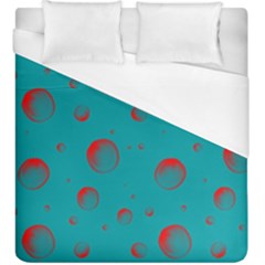 Red Drops Duvet Cover (king Size) by SychEva