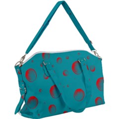 Red Drops Canvas Crossbody Bag by SychEva