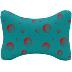 Red Drops Seat Head Rest Cushion by SychEva