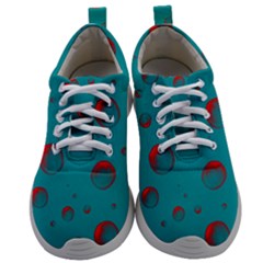 Red Drops Mens Athletic Shoes by SychEva