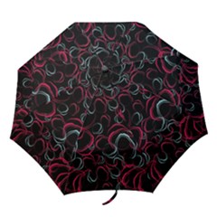 Blue And Red Stains Folding Umbrellas