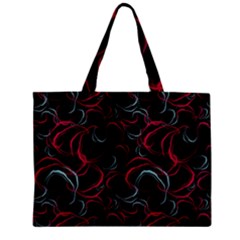 Blue And Red Stains Zipper Mini Tote Bag