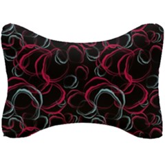 Blue And Red Stains Seat Head Rest Cushion