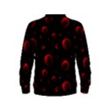 Red Drops On Black Kids  Sweatshirt View2