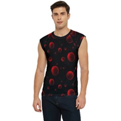 Red Drops On Black Men s Raglan Cap Sleeve Tee by SychEva