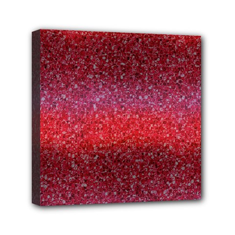 Red Sequins Mini Canvas 6  X 6  (stretched) by SychEva