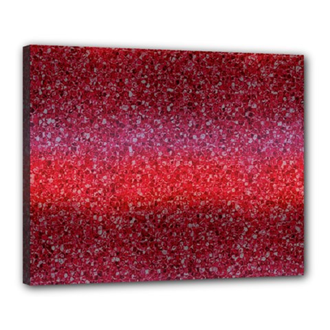 Red Sequins Canvas 20  X 16  (stretched) by SychEva