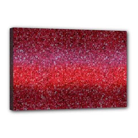 Red Sequins Canvas 18  X 12  (stretched) by SychEva