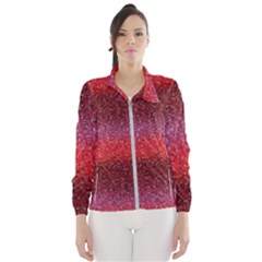 Red Sequins Women s Windbreaker by SychEva