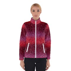 Red Sequins Winter Jacket by SychEva