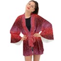 Red Sequins Long Sleeve Kimono View1