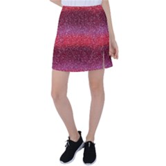 Red Sequins Tennis Skirt by SychEva