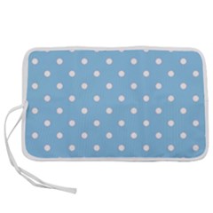 1950 Summer Sky Blue White Dots Pen Storage Case (s) by SomethingForEveryone