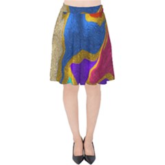 Shimmer Velvet High Waist Skirt by kiernankallan