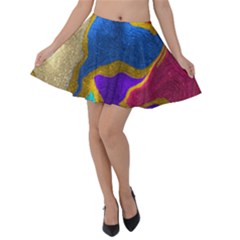 Shimmer Velvet Skater Skirt by kiernankallan