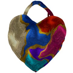 Shimmer Giant Heart Shaped Tote by kiernankallan