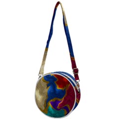 Shimmer Crossbody Circle Bag