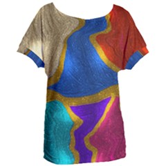 Shimmer 2 Women s Oversized Tee by kiernankallan