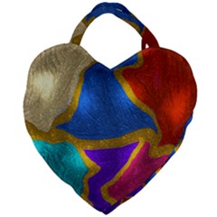 Shimmer 2 Giant Heart Shaped Tote by kiernankallan