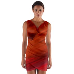 Crimson Wrap Front Bodycon Dress by kiernankallan