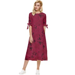 4486f66e-bfabaccc-b3100c9fd718 Bow Sleeve Chiffon Midi Dress