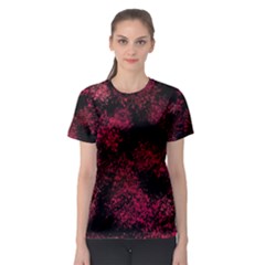 Red Abstraction Women s Sport Mesh Tee