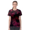 Red Abstraction Women s Sport Mesh Tee View1