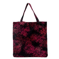 Red Abstraction Grocery Tote Bag by SychEva