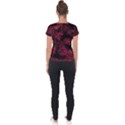 Red Abstraction Short Sleeve Sports Top  View2