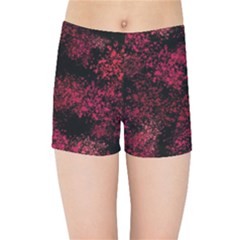 Red Abstraction Kids  Sports Shorts by SychEva