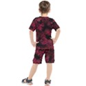 Red Abstraction Kids  Tee and Shorts Set View2