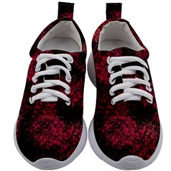 Red Abstraction Kids Athletic Shoes by SychEva