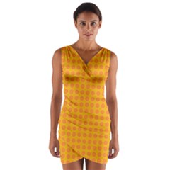 Candy Buttons Wrap Front Bodycon Dress by kiernankallan