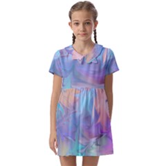 Pastels Kids  Asymmetric Collar Dress