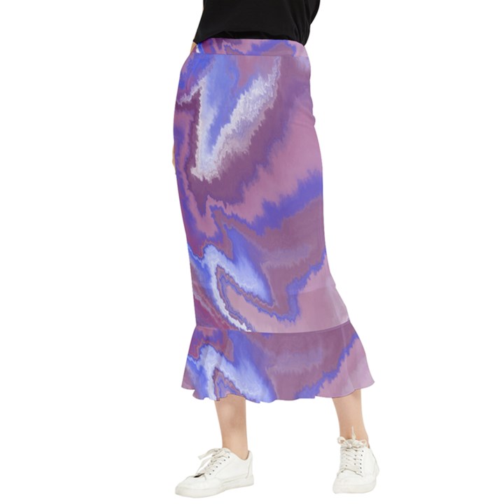 Sandy Maxi Fishtail Chiffon Skirt